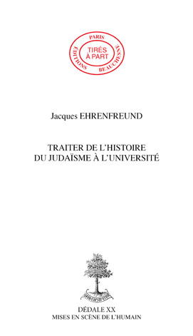05. TRAITER DE L'HISTOIRE DU JUDAÏSME A L'UNIVERSITÉ